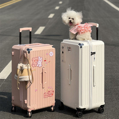 Large-capacity Trolley Case Shock-absorbing Brake Universal Wheel Password Suitcase null