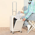Large Capacity Suitcase Front  Lid Pull Rod Case null