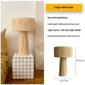 Bedroom Retro Bedside Hand-woven Rattan Table Lamp - Morderncharm store