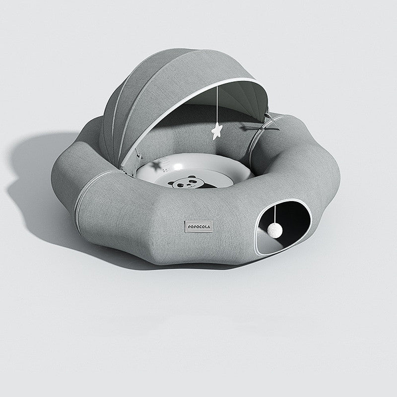 Cat Tunnel Donut Tunnel Crawl Shelter Foldable null