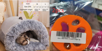 New Splice Portable Pet Nest Portable Autumn And Winter Warm Dog Nest Moisture-proof Long Fur Cat Nest Cross Border Pet Nest null