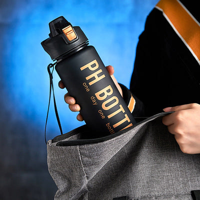 Men's Portable Large Capacity Plastic Water Bottle null