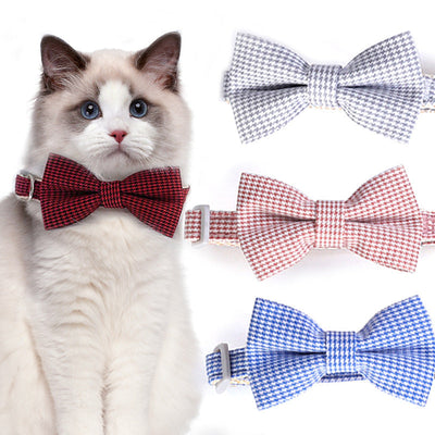 Pet Adjustable Bow Cat Collar null