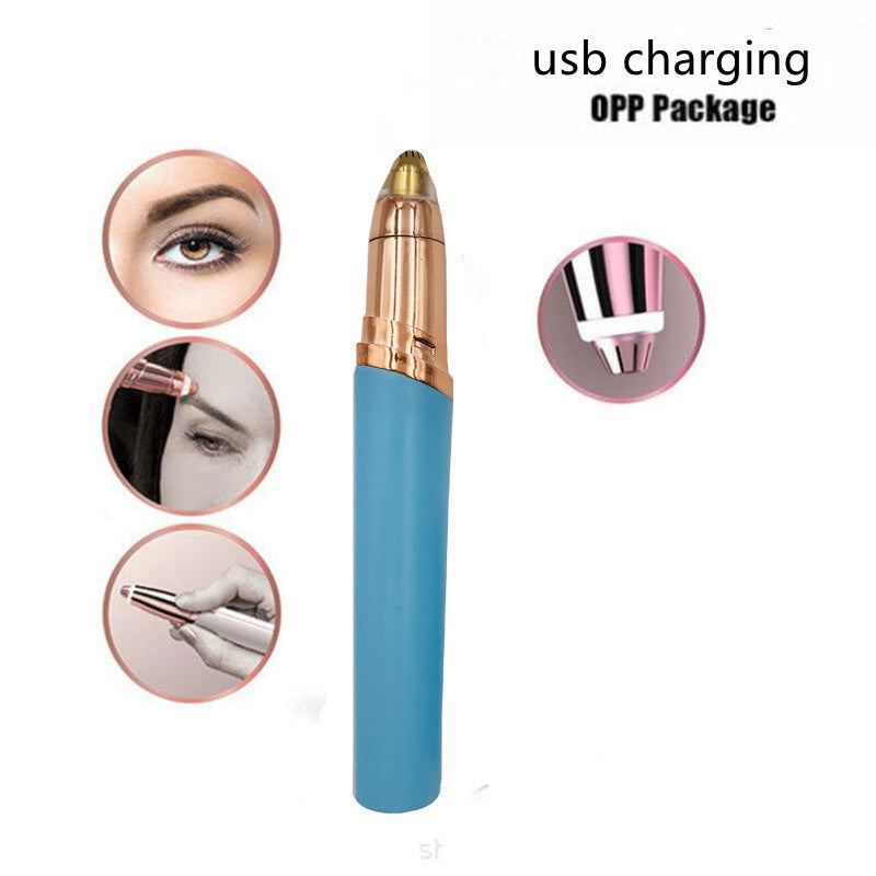 Eyebrow Epilator Maquiagem Profissional Completa Trymer Do Brwi Eye Brow Trimmer For Rasoir Visage Femme Make Up Eye Brow Shaper null
