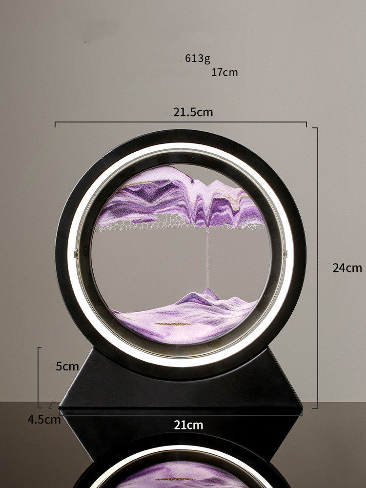 Quicksand Painting Creative Light Luxury Decoration Table Lamp null