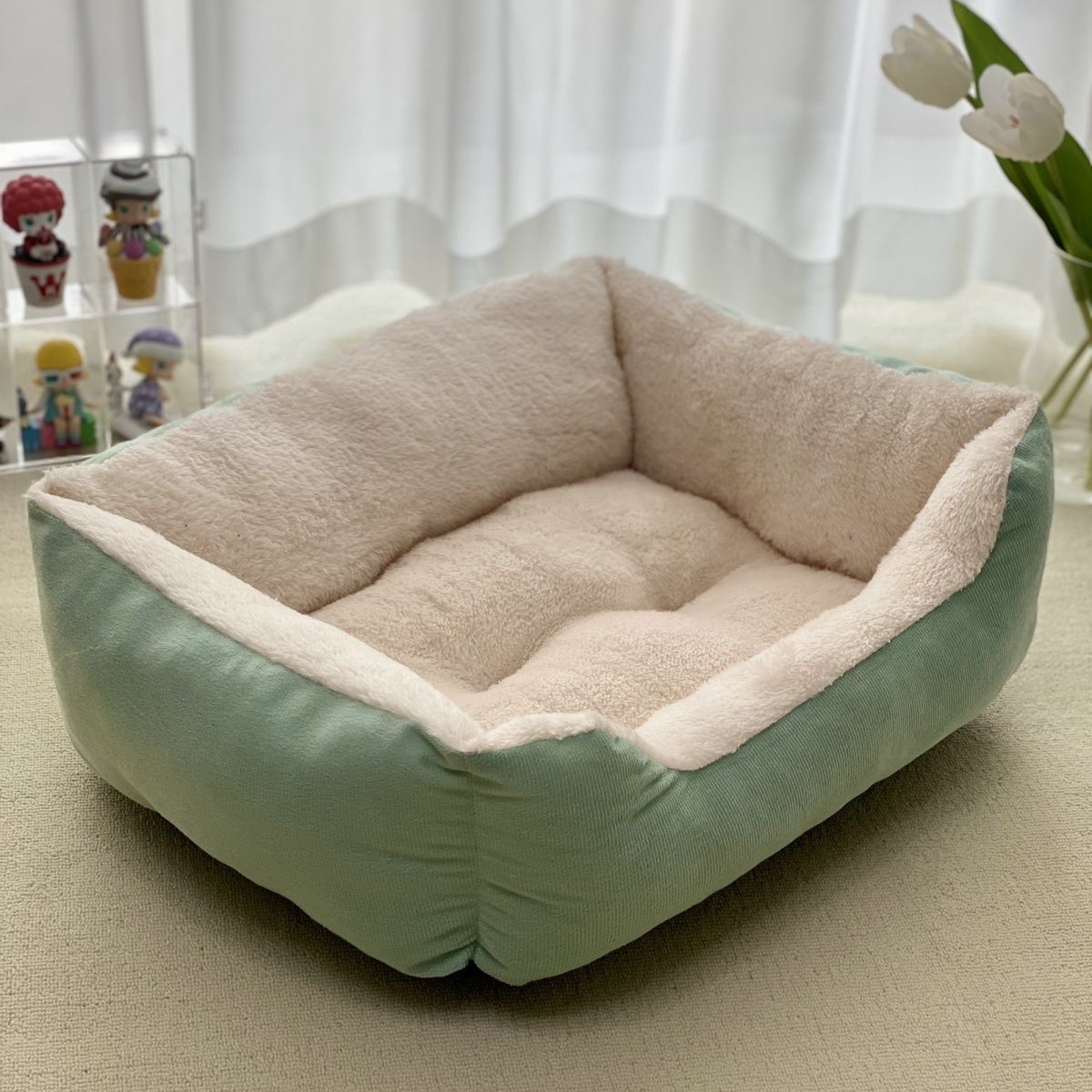 Winter Warm Pet Square Cat Nest null