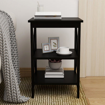 Sofa Small Coffee Table X-type Three-layer Partition Storage Side Table null