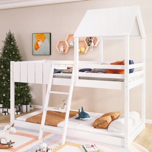 Modern Kids’ Playhouse Bunk Bed - Morderncharm store