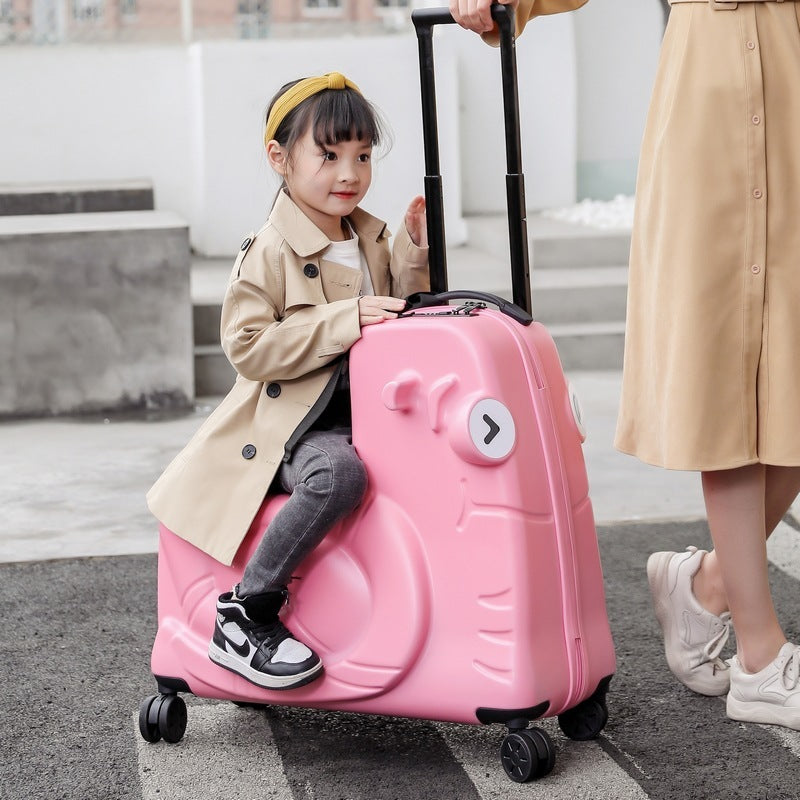 Children Can Sit On The Trolley Ride Suitcase null