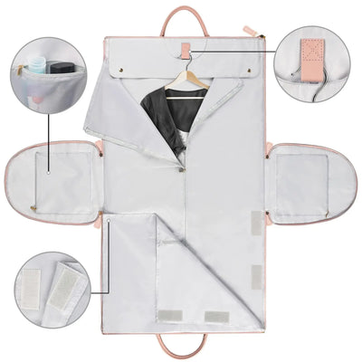 Large Capacity Travel Duffle Bag Women's Handbag Folding Suit Bag Waterproof Clothes Totes null