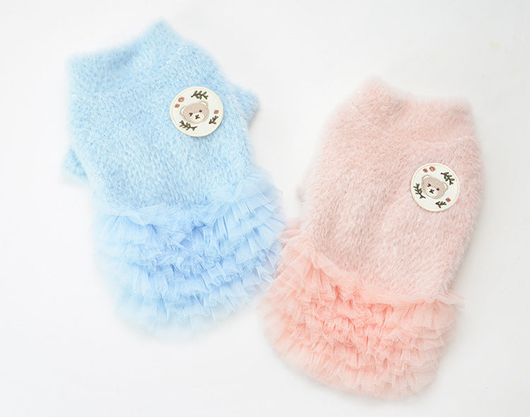 Autumn And Winter New Pet Dog Cat Skirt  Kitten Clothes null