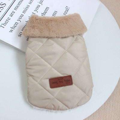 Dog Clothes Autumn And Winter Clothing Thickened Warm Cotton Coat null