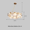 Modern Minimalist Restaurant Table Bar Glass Chandelier null