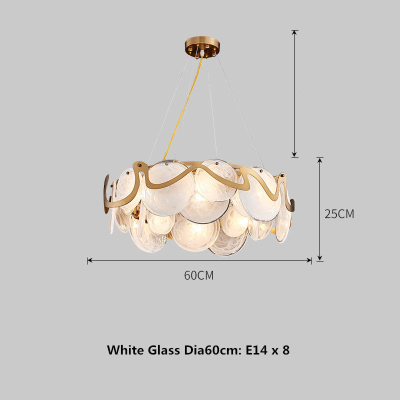 Modern Minimalist Restaurant Table Bar Glass Chandelier null