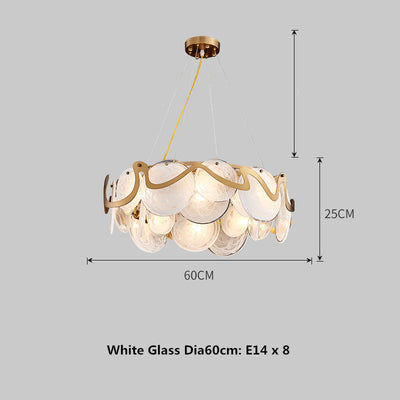 Modern Minimalist Restaurant Table Bar Glass Chandelier null