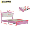 Princess Crown LED bed with illuminated crown headboard, featuring soft lighting and elegant design for a princess-themed bedroom.