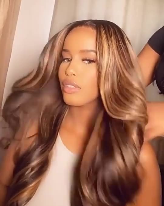 Medium And Long Curly Fashion Female Big Wave Real Human Hair Wig null