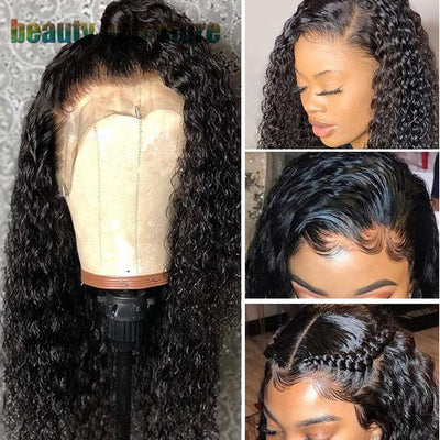 Brazilian Kinky Curly Lace Front Human Hair Wigs null