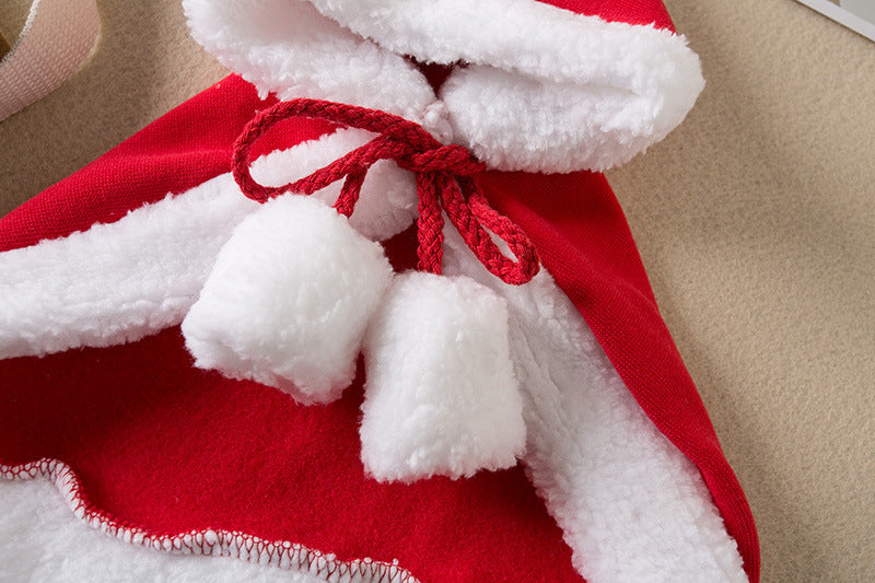 Pets Christmas Cloak Red Shawl Pet Products null