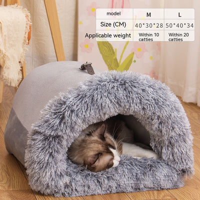 New Splice Portable Pet Nest Portable Autumn And Winter Warm Dog Nest Moisture-proof Long Fur Cat Nest Cross Border Pet Nest null