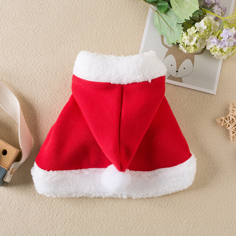 Pets Christmas Cloak Red Shawl Pet Products null