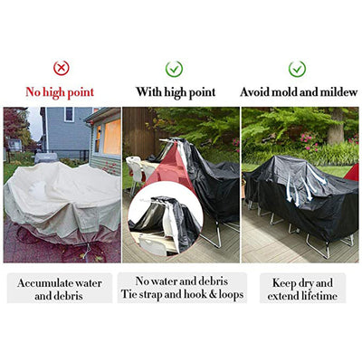 Furniture Covers Waterproof Rain Snow Chair Table Chair Dust Proof Cover With Bag null