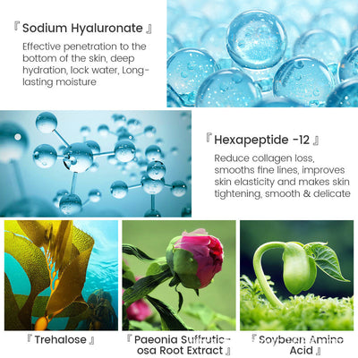 Hyaluronic Acid Face Serum Anti-Aging Shrink Pore Whitening Moisturizing Face Cream Dry Skin Care null