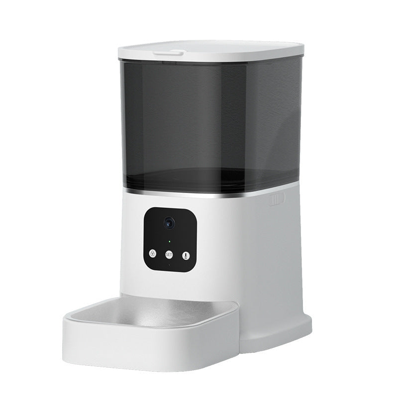 Pet Automatic Feeder Large Capacity Smart Voice Recorder APP Control Timer Feeding Cat Dog Food Dispenser With WiFi Pet Bowl null