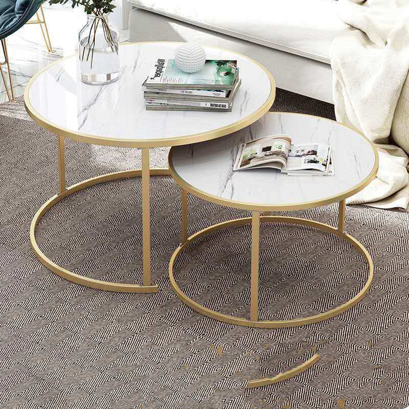Hall Sofa Small Round Combination Coffee Table null