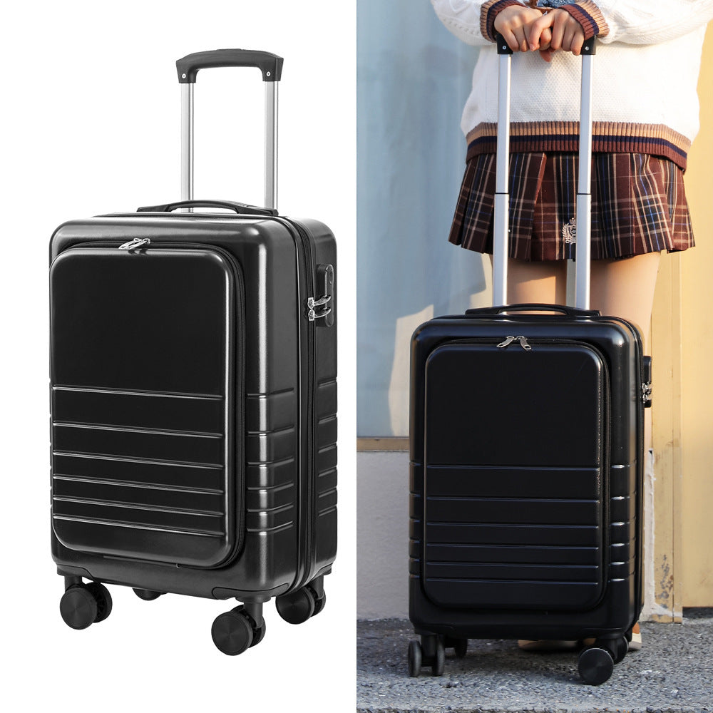 Large Capacity Suitcase Front  Lid Pull Rod Case null