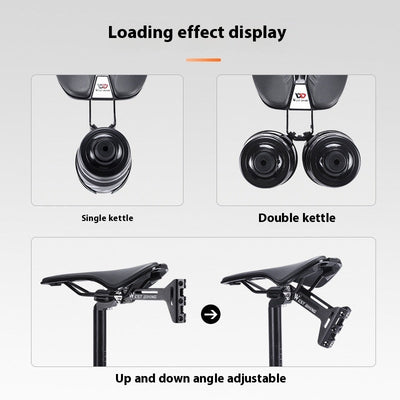 Bicycle Double Water Bottle Cage Extension Bracket null
