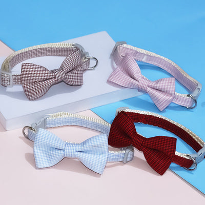 Pet Adjustable Bow Cat Collar null