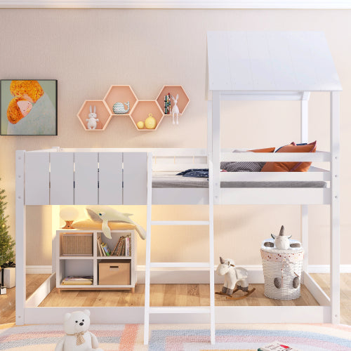 Modern Kids’ Playhouse Bunk Bed - Morderncharm store