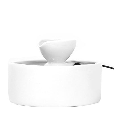 Smart Circulation Drinking Bowl Fountain Ceramic For Cats null