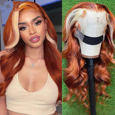 4X4 Human Hair Wig Head Cover Highlights 613 null