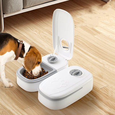 Automatic Pet Feeder Smart Food Dispenser For Cats Dogs Timer Stainless Steel Bowl Auto Dog Cat Pet Feeding Pets Supplies null